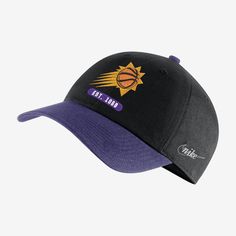 Top off your game-day look with this Phoenix Suns cap. Its classic 6-panel design has soft, structured cotton and an adjustable strap to help you customize the fit. Nba Caps, Nike Nba, Sun Cap, Portland Trailblazers, Trail Blazers, Phoenix Suns, Panel Design, Fitted Hats, Phoenix