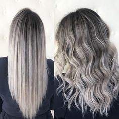 Platinový Blond, Rambut Brunette, Icy Blonde Hair, Grey Highlights, Silver Blonde, Natural Wavy Hair, Ash Blonde Hair