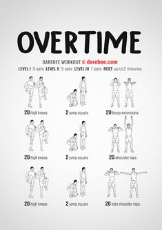 an exercise poster showing how to do over time