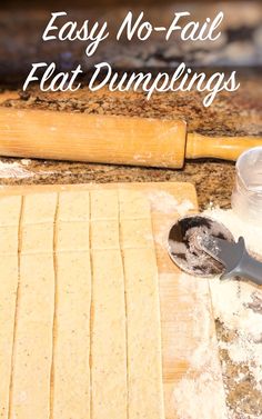 homemade flat dumplings are ready to be made into pizza crusts for the oven