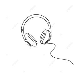 a pair of headphones on a white background with the word music written below it