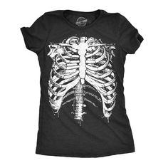 Rib Cage Shirt, Cool Skeleton, Skeleton Halloween Costume, Sarcastic Shirts Funny, Skeleton Costume, Funny Shirts Women, Skeleton Shirt, Skeleton Halloween, Funny Tee Shirts