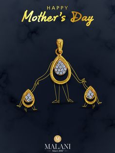 Here’s wishing your Mother a day filled with precious smiles and happiness. Gift her a stunning surprise from #MalaniJewelers now. #MothersDay Mother’s Day Post Jewellery, Mothers Day Jewellery Ads, Mothers Day Jewellery, Indian Gold Bangles, Jewellery Ads, Gold Indian Jewelry, Jewelry Banner