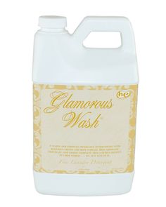 a gallon of glamorous wash on a white background