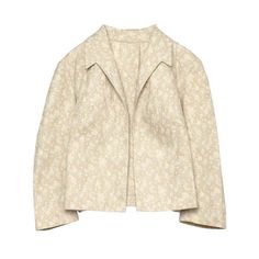 Sundazed (italy) floral damask weave t lapel blouson jacket ivory : l    sos | sundazed.io/products/sundazed-floral-damask-weave-t-lapel-blouson-jacket-ivory-l    brand: sundazed  origin: germany    condition: new  bespoke (mint condition or new without tags)    look: the touch of the master  department: women  size: l  color: ivory  fabric: damask  shell: cotton blend  pattern: floral  type: jacket  fit: relaxed  style: blouson  length: cropped  sleeve type:  sleeve length: 3/4  neckline: lapel  yoke: split  cuffs: invisible hem    measurements (cm):  chest: 44  length: 50  shoulder: 42  sleeve: 47  hem: 50    sku: 000533 Tailored Floral Print Outerwear With Notch Lapel, Floral Print Outerwear With Notch Lapel, Formal Floral Print Outerwear For Spring, Spring Cream Outerwear With Floral Print, Spring Floral Print Outerwear With Notch Lapel, Chic Outerwear With Floral Print And Notch Lapel, Chic Notch Lapel Outerwear With Floral Print, Chic Floral Print Outerwear With Notch Lapel, Cream Floral Print Outerwear For Spring