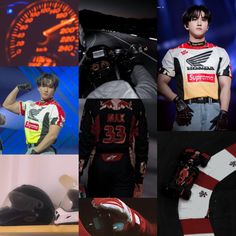 Photos of Changbin surrounded by street racer related images Changbin Inspired Outfit, Racer Aesthetic, Retro Photography, Aesthetic Moodboard, Mood Boards, Stray Kids, Outfit Inspirations, Cute Outfits, Outfit Inspo