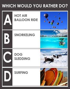 a poster with different types of hot air balloons in the sky and below it, which is