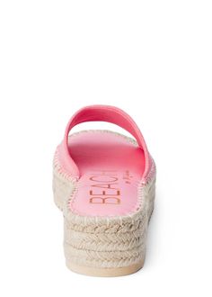 Fun summer pink sandal! Easy to walk in, very comfortable padded footbed True to size 2" espadrille platform Brides Babes, Espadrilles Platform, Spring Fever, Pink Sandals, Sporty Girls, Moving Sale, Midi Maxi Dress, Fun Summer, Outerwear Sweater