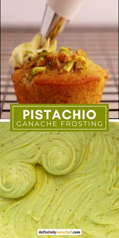 Pistachio Whipped Ganache Pistachio Frosting Recipe, Pistachio Cake Filling, Pistachio Ganache, Pistachio Cake Recipe, Pistachio Cupcakes, Pistachio Paste, Pistachio Dessert, Pistachio Recipes, Whipped Ganache