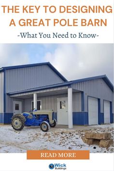 Tractors, combines, and other implements require high ceilings, big doors, and lots of clear-span space. But you might also want enough room for your pick-ups and side-by-sides—plus space to work on your equipment all year long. And don’t forget about an office. These are all needs (or wants) that can be met with a pole barn. Big Doors, High Ceiling