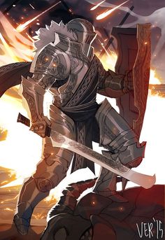 Knight Drawing, Fantasy Stuff, Dungeons And Dragons Characters, Fantasy Warrior