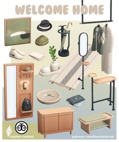 there are many items that can be seen in this poster