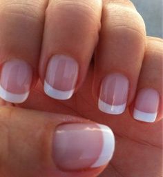 Funny Nails, Gel Nails French, Gel French Manicure, French Manicure Designs, White Tips, Manicure Designs, Short Gel Nails, French Manicure Nails, French Manicures