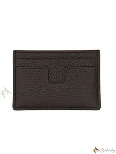 Bird in Bag - Luxurious Brown Wallet by Tom Ford Brown Rectangular Bag With Grained Texture, Brown Grained Texture Rectangular Bag, Classic Leather Coin Purse With Card Slots, Classic Leather Coin Purse With Rfid Blocking, Classic Leather Bags With Card Slots, Luxury Leather Coin Purse With Rfid Blocking, Classic Leather Coin Purse With Interior Card Slots, Leather Coin Purse With Interior Card Slots For Business, Luxury Wallets With Grained Texture For Formal Occasions