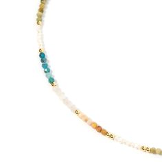 The colour crystal Piper Necklace has landed, and we know it's about to become your style staple! Featuring colourful gemstones and gorgeous gold beads throughout, this piece is a statement of note. Add a pop of colour with your go-to stacking necklace. CARE GUIDECARING FOR YOUR AOE JEWELSAt Arms Of Eve, we take great pride in the quality of all our jewels. All of our pieces are suitable for daily wear. Our jewels are 100% nickel and lead-free. All our pieces are plated 2 microns thick in 18k Go Stacked Necklaces, Gold Bracelet Cuff, Gold Cuffs, String Bracelet, Gold Texture, Color Crystal, Gemstone Bracelet, Gold Beads, Gemstone Colors