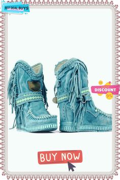 Vintage Tassel Fashion Women Boots Bohemian Suede Boots With Tassels, Festival Boots With Tassels And Round Toe, Western Summer Boots With Fringe, Western Fringe Boots For Summer, Bohemian Boots With Tassels And Round Toe, Bohemian Fringe Boots With Round Toe, Bohemian Style Fringe Boots With Round Toe, Spring Bohemian Boots With Fringe, Trendy Spring Boots With Tassels