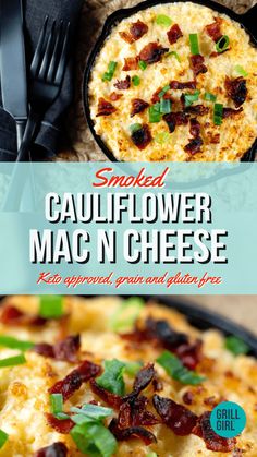 the cover of smoked cauliflower mac n cheese