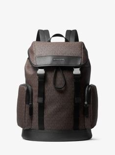 Form meets function in our logo-print Hudson backpack. It boasts two exterior zip pockets to keep your phone and keys within easy reach while the spacious interior easily stows a laptop or gym trainers. Sleek hardware and tonal details render it an elevated on-the-go essential. Gym Trainers, Gym Trainer, Cool Backpacks, Leather Material, Belt Bag, Logo Print, Sleek Design, Camera Bag, Zip Pockets