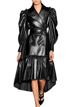 Faux Leather Coat Dress 1 piece Faux Leather Coat Dress Colors: Black, Cherry, Green Sizes: S (4/6), M (8/10), L (12/14), XL (16), 2X (18), 3X (20) Leather Coat Dress, Dresses Semi Formal, Black Leather Fashion, Champagne Formal Dresses, Modest Formal Dresses, Leather Jacket Dress, Garden Houses, Red Sequin Dress, Sage Green Bridesmaid Dress