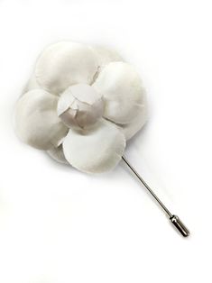 "2\" Off-White Satin Camellia Flower Lapel Pin For Men or Women Genuine M&S Schmalberg Flower Hand-Made in New York City Garment District, Since 1916 https://www.customfabricflowers.com Want to see our factory at work? https://bit.ly/2o6iAZF As Seen in The NY Times! https://bit.ly/2nwvrHI ----------------------------------- Welcome to the Official M&S Schmalberg Etsy Shop! All of our Custom Fabric Flowers are hand made in our New York City garment district factory. Everything we sell on Cheap White Brooches, White Flower Pins For Wedding, White Flower-shaped Wedding Pins, Classic White Brooch For Formal Occasions, Classic White Brooches For Formal Occasion, Elegant White Flower Lapel Pin, White Flower Lapel Pin For Formal Occasions, Elegant White Lapel Pin With Handmade Flowers, White Handmade Flowers Lapel Pin For Wedding