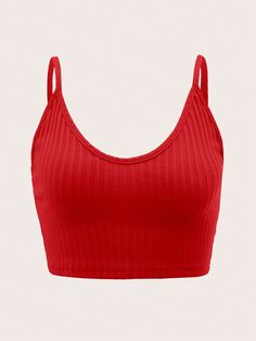 Blusas Crop Top, Spring Summer Capsule Wardrobe, Cute Nike Outfits, Crop Cami Top, Winter Fashion Outfits Casual, Red Crop Top, Red Tank Tops, Elegant Dresses Long, Cropped Cami