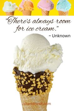 Quotes about Ice cream for National Ice cream Day for Instagram Ice Cream For Breakfast, Fried Ice Cream