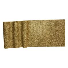 a piece of gold glitter paper on a white background