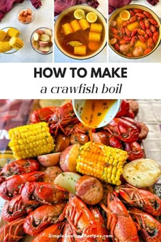 Cajun crawfish boil. Spicy Shrimp Boil Recipe, Louisiana Crab Boil, How To Cook Crawfish, Crab Boil Recipe, Cajun Seafood Boil, Crawfish Recipes