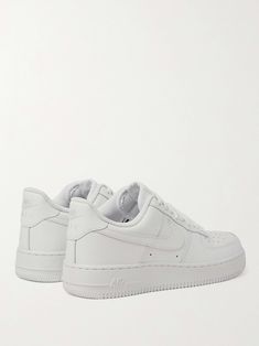 Shop NIKE Air Force 1 '07 Leather Sneakers, Explore the latest in-season NIKE collection today on MR PORTER Nike Collection, Basketball Shoes Nike, White Air Force 1, Nike Air Force 1 07, Sneakers For Men, Heron Preston, Shoes Nike, Nike Air Force 1, Mr Porter