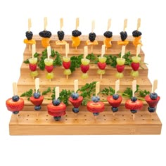 PRICES MAY VARY. Skewer Holder made of bamboo, includes 100 pieces of 4.7 inch long skewers included Made With Bamboo and Premium Materials - Bamboo skewer holder looks quality and elegant for your party or get together 100 Skewer Sticks Included - A pack of 100 skewer sticks comes included with this skewer holder bamboo that's perfect for food and rustic displays Perfect For Cocktail Food Displays - Party friendly bamboo skewer holder will be a hit with all your guests Great Presentation for Parties or Caterers - This item is wonderful for invoking that foodie atmosphere either at your big event or for you catering supplies buffet display Great for cocktail parties, buffets, big gatherings, catering events, and more! Veggie Hot Dog, Food Skewers, Food Display Stands, Bamboo Food, Skewer Appetizers, Food Stand, Catering Supplies, Wooden Food, Skewer Recipes