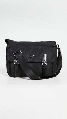 Shopbop Archive Prada Flap Messenger Bag, Nylon | SHOPBOP Pay It Forward, The History, Messenger Bag, Prada, New Arrivals, Buckle