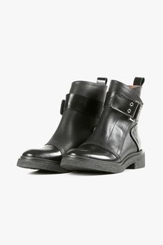 Black Ankle Boots | Women's Black Moto Boots | Women's Biker Boots Womens Biker Boots, Black Moto Boots, Black Footwear, Women's Ankle Boots, Shoe Boutique, Black On Black, Black Boots Women, Lady Biker, Biker Boots