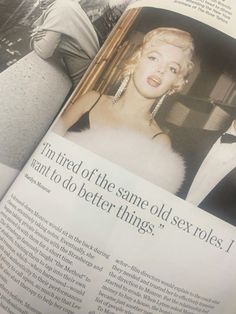 an article in the news about marilyn monroe and her husband