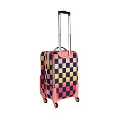 Featuring our best selling prints and colors, the Logan Carry-On is perfect for short trips and long weekends. Designed with traveling families in mind, every pocket, side strap and compartment was thoughtfully created to travel with ease… and style. Recommended for children ages 6- 10 Two main interior compartments- one equipped with elastic strap to keep things condensed, and the other with a zippered flap closure and mesh exterior pocket Front pocket features multiple slip pockets and organiz Pink Rectangular Luggage For Travel, Rectangular Pink Luggage For Travel, Rectangular Pink Travel Case, Pink Luggage With Luggage Sleeve For Daily Use, Rectangular Pink Travel Accessories For Overnight Trips, Casual Pink Travel Bag For Trips, Pink Cases With Luggage Sleeve For Trip, Trendy Pink Rectangular Luggage, Multicolor Travel Bag With Luggage Sleeve For Overnight Trips