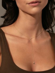 The Rebellion Lariat Necklace is going to be your new favorite. This dainty chain necklace features a front-and-center cubic zirconia stone and a black stone for an added touch of glam. To style this gold necklace like the lariat-obsessed-queen Kristin, layer it with our Rose Pendant Necklace. Want even more lariat necklaces? Shop our full collection. | Dainty Gold Rebellion Black Stone Pendant Lariat Drop Necklace | Women's Jewelry by Uncommon James Lariat Necklaces, Rose Pendant Necklace, Uncommon James, Dainty Chain Necklace, Gold Lariat Necklace, Preppy Jewelry, Dainty Chain, Rose Pendant, Lariat Necklace