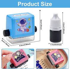 an image of children's pencil sharpener with cartoon character on the front and back