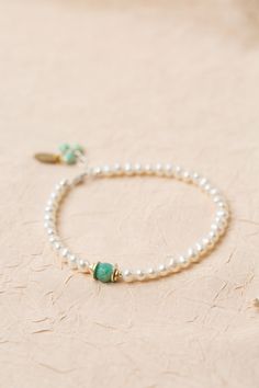 The Serenity Collection is beloved classic line from Anne Vaughan Designs. Featuring a soft colorway, this bracelet is ideal for pairing with other items from the collection. Sterling Silver (lead and nickel free) Freshwater Pearl, Amazonite 7.5-8.5", adjustable with sterling silver lobster claw clasp We hand select our natural materials, thus there may be slight variations in color and/or size that will not detract from the overall aesthetic Our unique handcrafted designer jewelry for women is Elegant Turquoise Pearl Bracelet For Gift, Elegant Hand-strung Charm Bracelet, Elegant Turquoise Adjustable Charm Bracelet, Elegant Hypoallergenic Charm Bracelet With Round Beads, Elegant Nickel Free Charm Bracelet, Elegant Hand-strung Charm Bracelet Gift, Elegant Everyday Nickel Free Charm Bracelet, Nickel-free Elegant Charm Bracelet With Round Beads, Elegant Single Strand Turquoise Bracelet