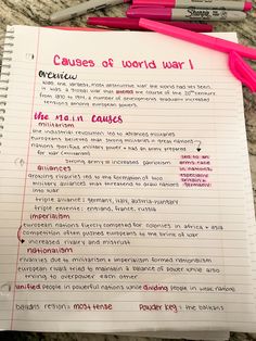 Note Taking Ideas For History, History Ww1 Notes, School Notes Layout History, Ap Government Notes Aesthetic, American History Notes Aesthetic, History Notes Layout, Asthetic Notes For School Ideas, How To Write History Notes, Notes Ideas For History