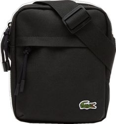 Sporty Everyday Shoulder Bag With Logo, Black Logo Bags For Outdoor, Black Logo Bags For Outdoor Activities, Casual Bags With Logo For Outdoor Activities, Casual Rectangular Shoulder Bag With Logo Strap, Sporty Rectangular Bag With Logo, Casual Bags With Logo Strap, Casual Travel Shoulder Bag With Logo, Casual Travel Bags With Logo Strap