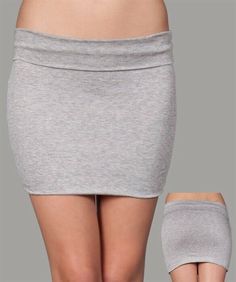 Foldover style Heather grey Mini skirt Yoga casual Bodycon tight pencil skirt #HEATHER #Mini #Casual Tight Pencil Skirt, Dinner Wear, Casual Blouse Shirts, Grey Mini Skirt, Solid Skirt, Christmas Clothing, Skirt Casual, Midi Sheath Dress, Skirts For Women