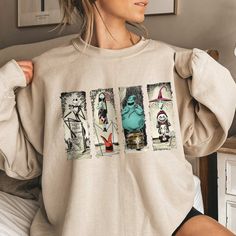 Retro Haunted Mansion Sweater, The Haunted Mansion Character  Color Shirt, Retro Disney Halloween T-shirt Shaak Ti, Disney Halloween Shirts, Retro Disney, The Haunted Mansion, Dye Shirt, Haunted Mansion, Color Shirt, Comfort Color, Halloween T Shirt