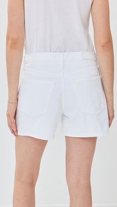 RE/DONE Mid Rise Boy Shorts | Shopbop High Rise Solid Cotton Jean Shorts, High Rise Solid Color Cotton Jean Shorts, High-rise Solid Color Cotton Jean Shorts, Solid Color High-rise Cotton Jean Shorts, Stretch Cotton Straight Leg Shorts, White Stretch Short Jeans, White Stretch Jeans Short Length, High Rise Jean Shorts With Hip Pockets, Mid-rise Cotton Jean Shorts With Belt Loops