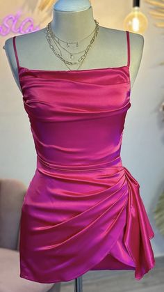 Dresses For 14y Old, Satin Sleeves, Homecoming Dresses For Teens, Mini Homecoming Dresses, Event Dress, Looks Party, Grad Dresses, Summer Party Dress, Hoco Dresses