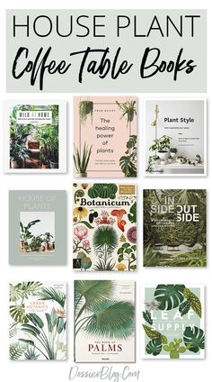 the best house plant coffee table books for any type of room in your home or office