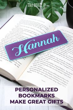 personalized bookmarks make great gifts