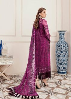 Buy Pakistani Organza Dress with Embroidery Online – Nameera by Farooq Chiffon Party Dress, Pakistani Party Wear, Dress With Embroidery, Party Dresses Online, Pakistani Salwar Kameez, Chiffon Collection, Organza Dress, Salwar Kameez Designs, Chiffon Shirt