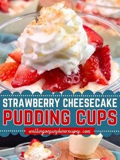 This Valentine’s Day, treat yourself to these delicious Strawberry Cheesecake Pudding Cups! With cheesecake pudding filling, graham cracker crumbs, and fresh strawberries, they’re easy to make and ready in under 30 minutes. A perfect no bake sweet treat!