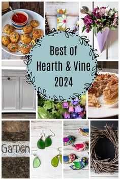 Collage of top blog posts from Hearth and Vine.