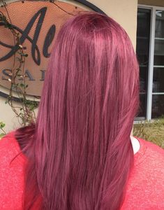 Cherry Pink Hair Color, Dusty Red Hair Color, Pink Mauve Hair, Colored Hair For Pale Skin, Pink Violet Hair Color, Dark Rose Pink Hair, Pink Hair For Dark Hair, Violet Pink Hair, Pink Violet Hair