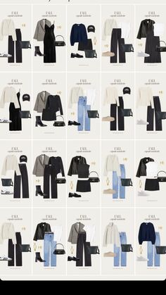 Chic Capsule Wardrobe, Minimalist Wardrobe Capsule, Underneath Hair, Work Fits